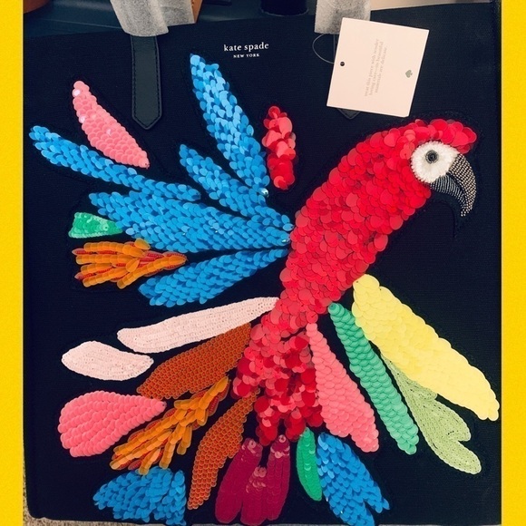 Kate Spade Jeweled Sequin Black Bag Purse NWT - Picture 6 of 8